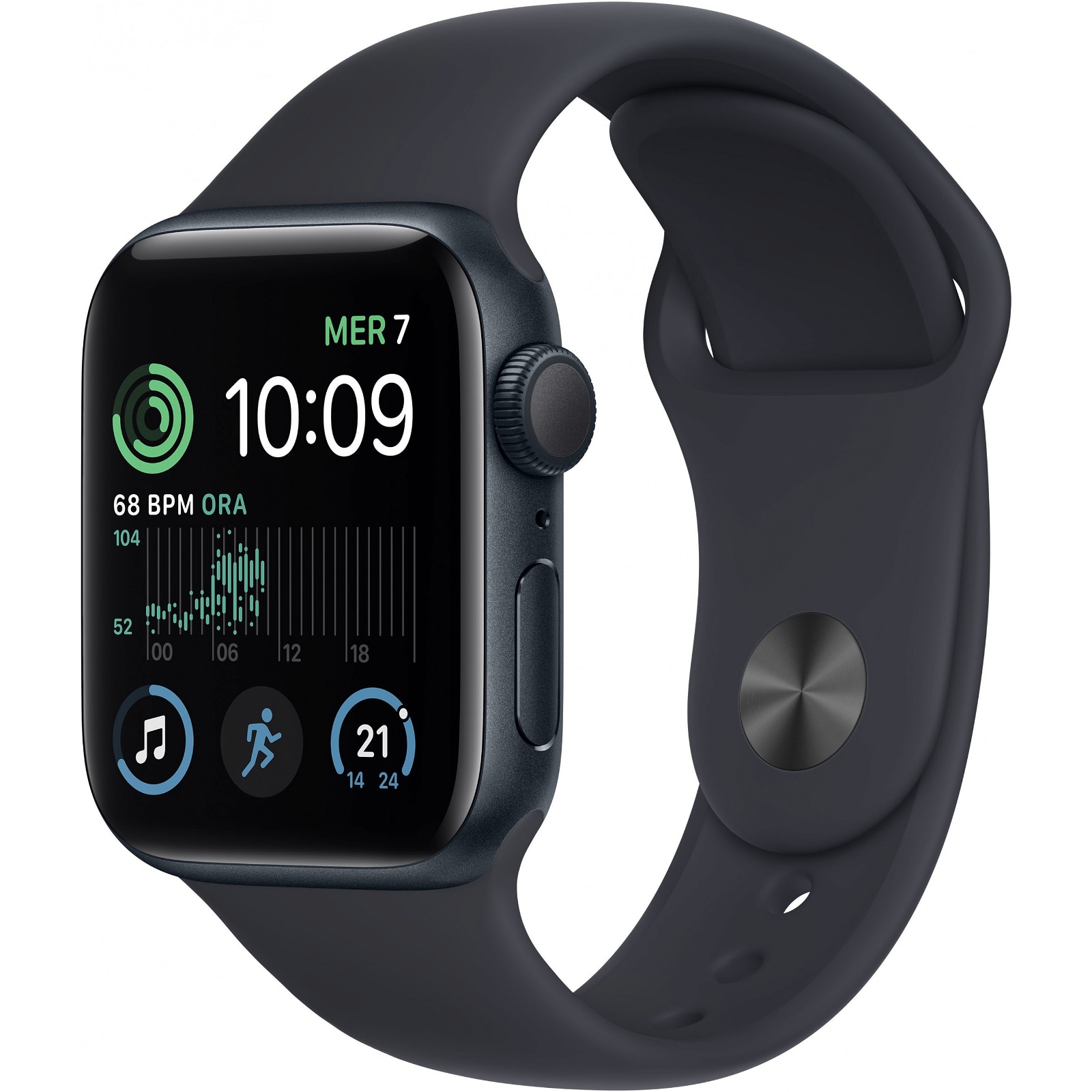 Smartwatch Apple Watch SE (2022), 40 mm, Sport, Midnight Black