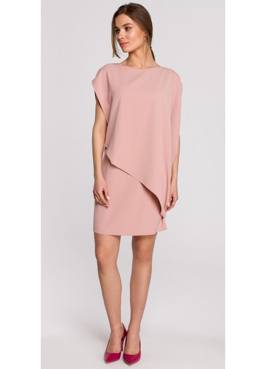 Rochie dama, Style, Poliester/Elastan, Roz deschis