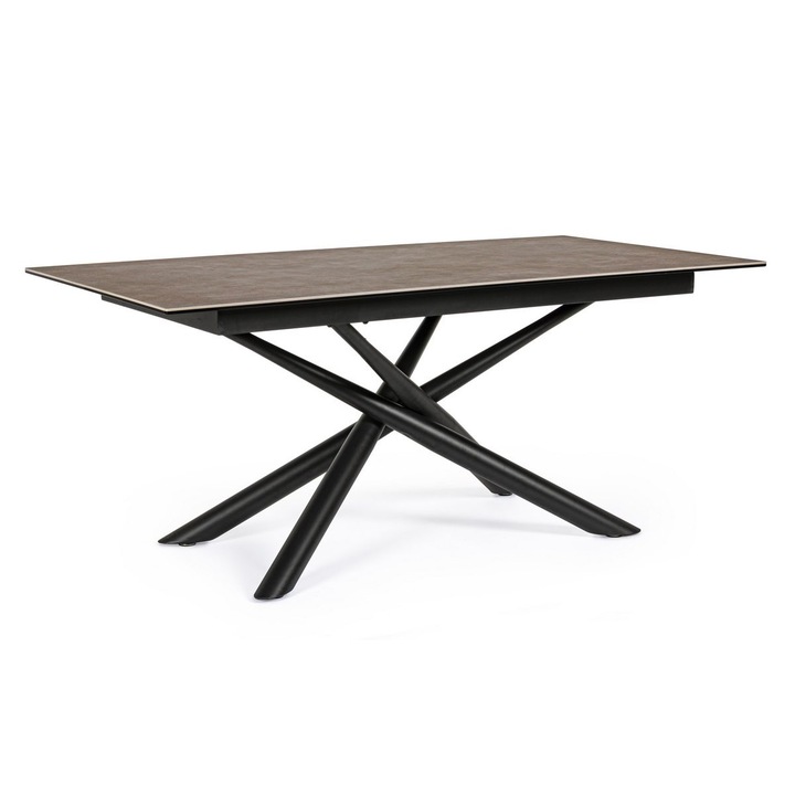Маса от желязо и керамика Seyfert 180x90x76 см