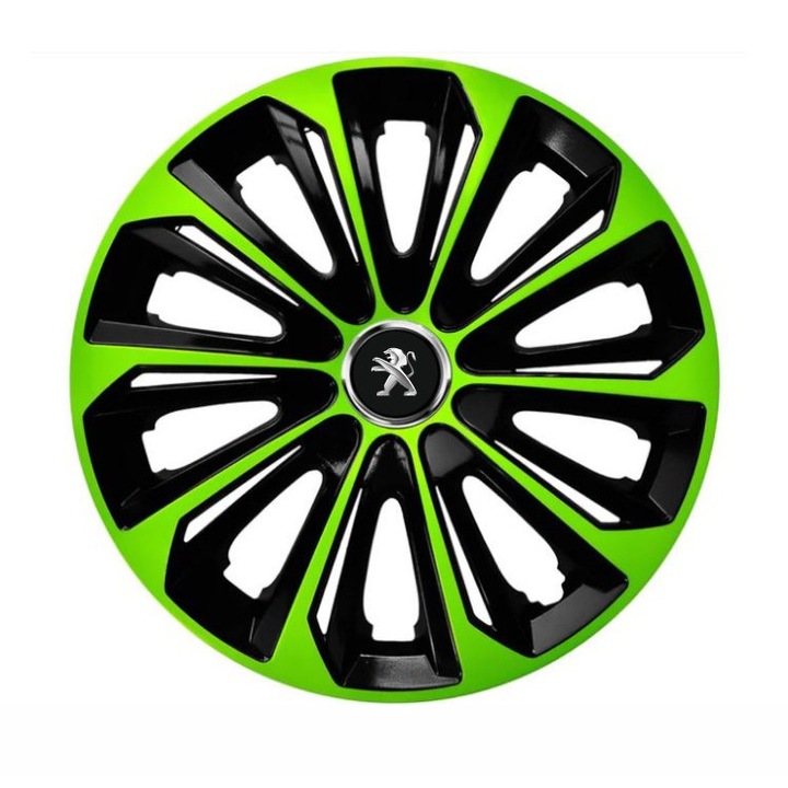 Set 4 capace roti Extra strong green R16 pentru gama auto Peugeot