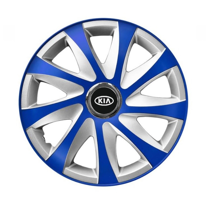 Set 4 capace roti Extra drift Blue R15 pentru gama auto Kia