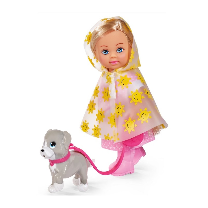 Кукла, SIMBA, Пелерина/Кученце, Пластмаса, Многоцветна, 3+