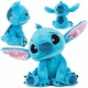 Плюшена играчка Simba Stitch, 25 см, Син