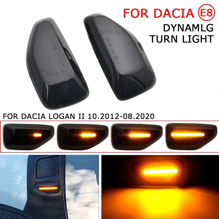 Комплект 2 мигача с LED, За Dacia Logan II, Sandero, Duster 2, Renault