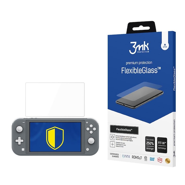 Стъклен протектор 3MK FlexibleGlass™, За Nintendo Switch Lite 2019