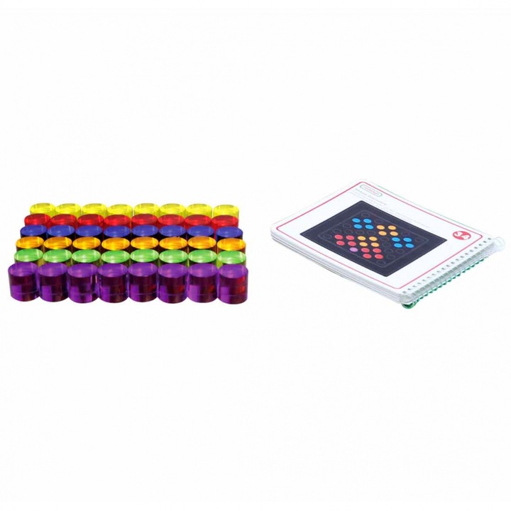 Образователна игра с цилиндри, Masterkidz, Multicolor