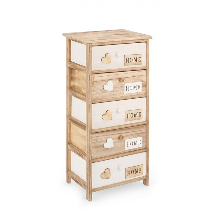 Emotions 5 fiókos fa komód 40x29x90 cm