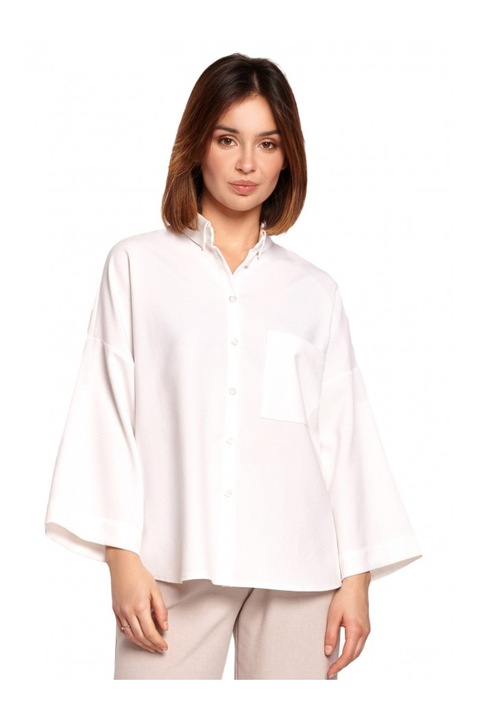 Túlméretes ing, poliészter, fehér, Fehér, 2XL