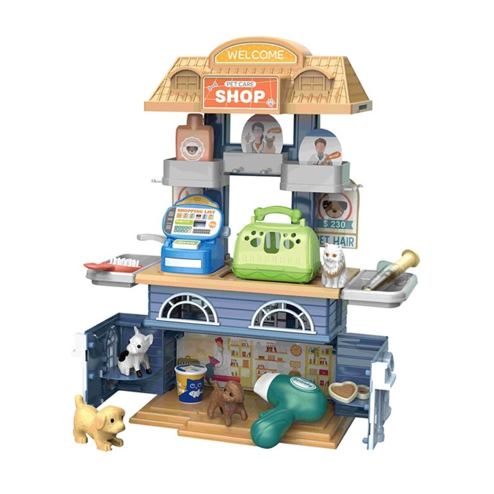 Jucarie salon animale, Woopie, 3 ani+, Multicolor