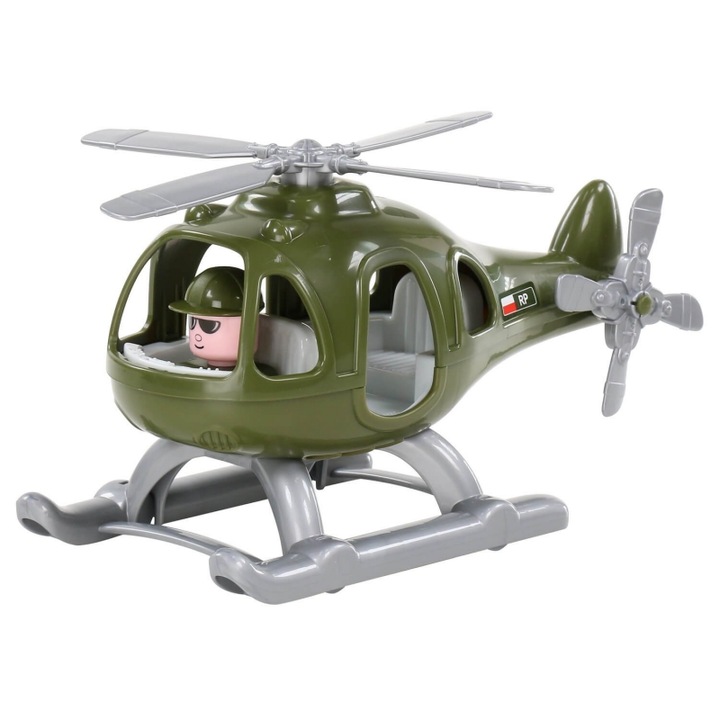 Elicopter militar, Polesie, 3 ani+, Verde