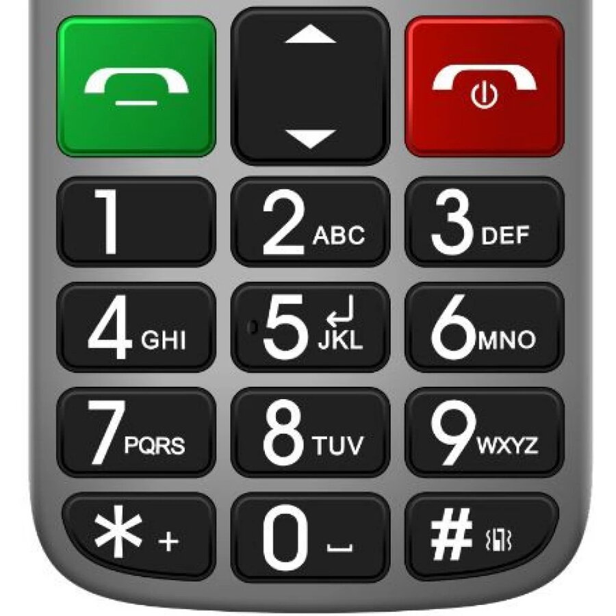 Мобилен телефон EVOLVEO EasyPhone, За възрастни хора, Големи клавиши ...