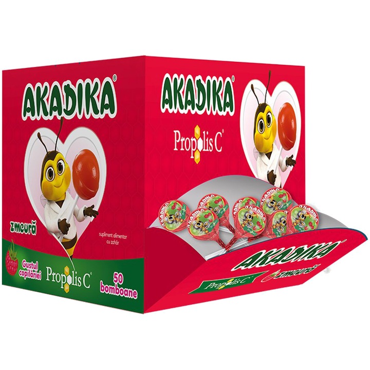 Akadika Propolis C zmeura, 50 acadele, Fiterman