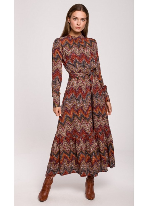 Rochie midi dama, Stylove, Dechtendrie, Burgundia, XXL