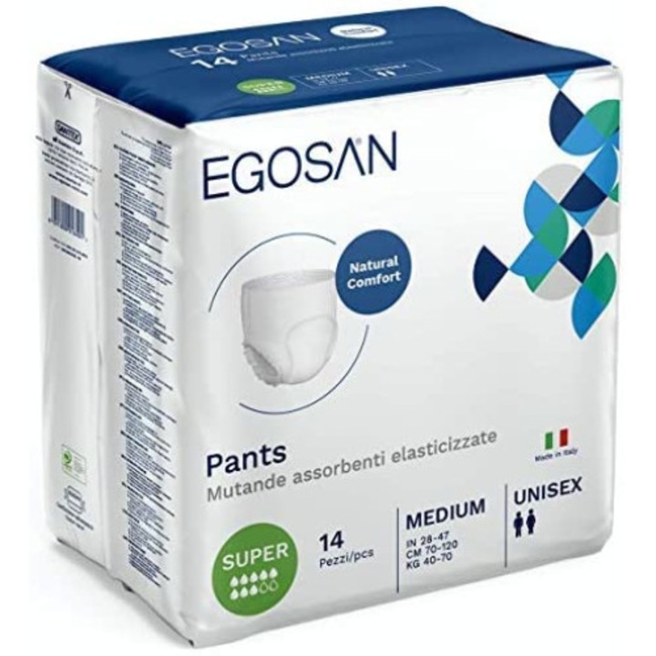 Bugyi típusú pelenka Egosan Medium super 8 csepp 14 db