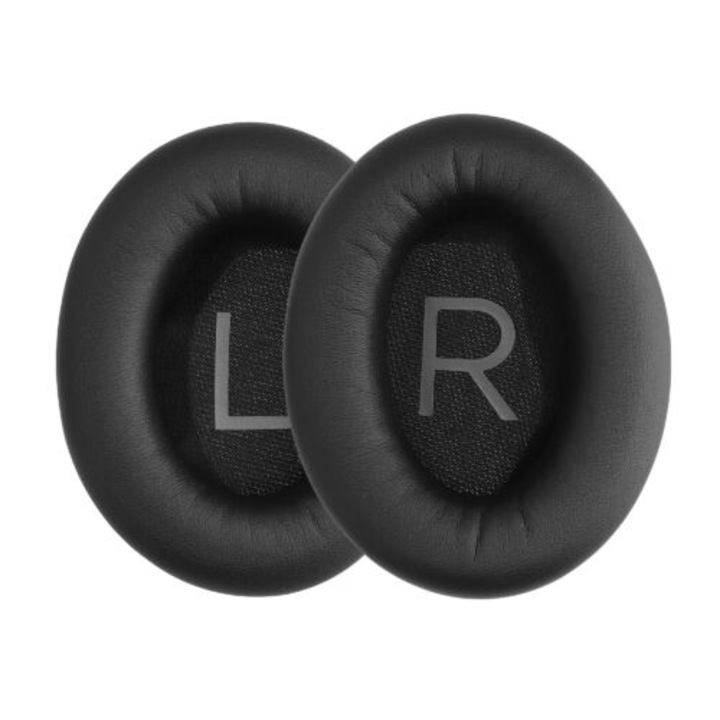 2 db-os fülpárna Bose QuietComfort 45 fejhallgatóhoz, Kwmobile, fekete, Eco bőr, 58061.01