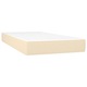 vidaXL krémszínű szövet rugós ágy matraccal 90 x 200 cm 51.01 kg 3131246