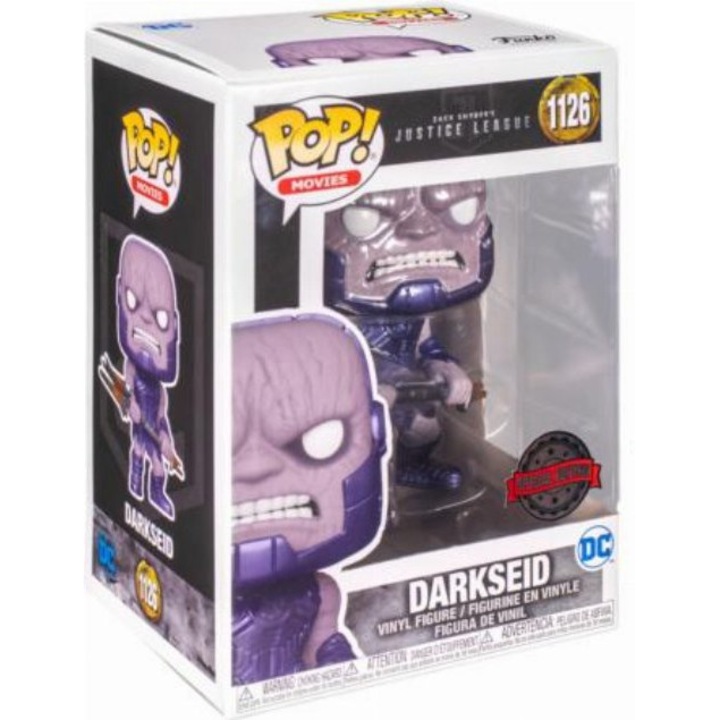 Figurina Funko POP, Justice League Darkseid, Vinil, 3 ani+, 10cm, Multicolor