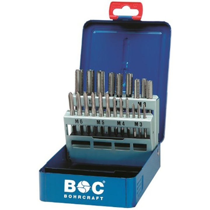 Trusa tarozi/burghie Bohrcraft, M3-M12, 28 piese