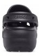 Crocs, Saboti slingback cu model perforat si talpa flatform, Negru, 36.5