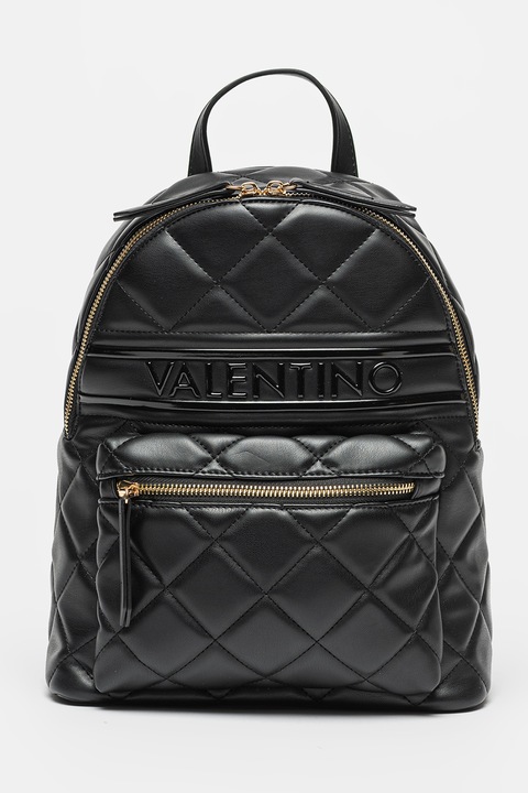 Valentino Bags, Rucsac de piele ecologica cu aspect matlasat Ada, Negru