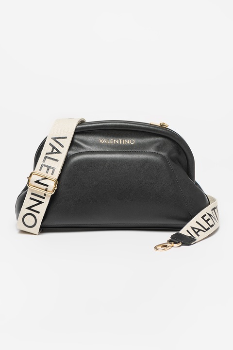 Valentino Bags, Geanta de piele ecologica cu bareta de umar Bikini, Negru