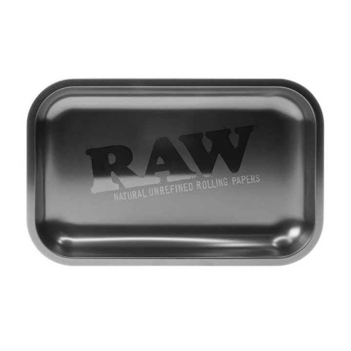 Кутия за листчета за свиване на цигари RAW, Матово черна, 27x17см