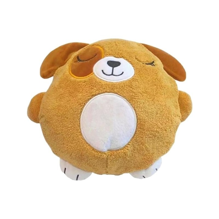 Плюшена играчка 2 в 1 Huggle Pets, Куче, Суичър, Кафяв