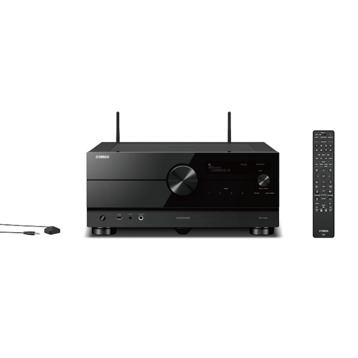 Receiver AV Yamaha RX-A8A, 11.2 Canale, Dolby Atmos, 150 W RMS, Negru