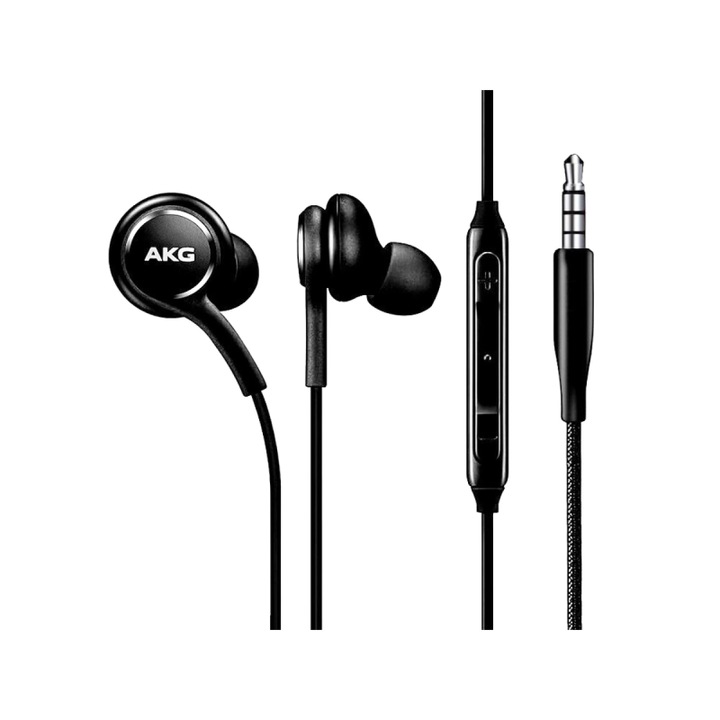 Жични слушалки AKG, 3.5 мм, за Samsung Galaxy S10 и S10 Plus, Черен