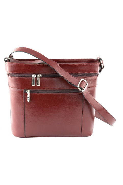 Geanta dama, Estel, bordo, calitate, fabricat, in, Romania, 26x7x25 cm