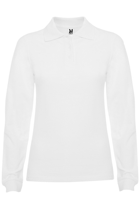 Bluza polo femei, bumbac 100%, Roly Estrella, alb, 3XL