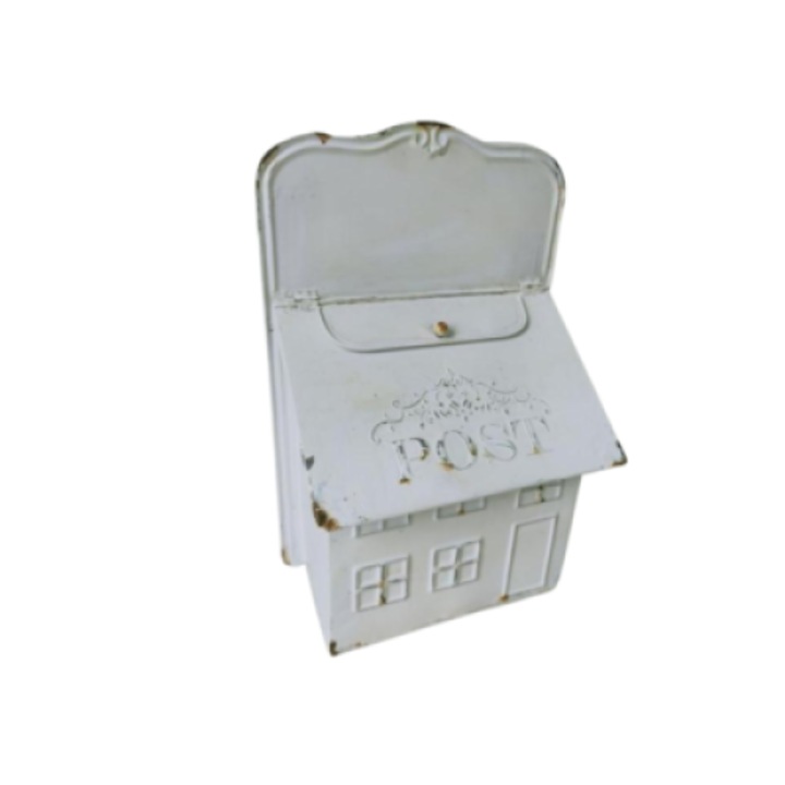 Figurina Cutie Postala alba,, 39 cm