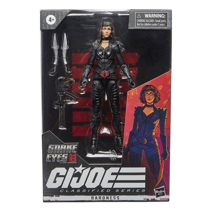 Фигурка Hasbro, GI Joe Baroness, 4 години+, 15 см, многоцветна