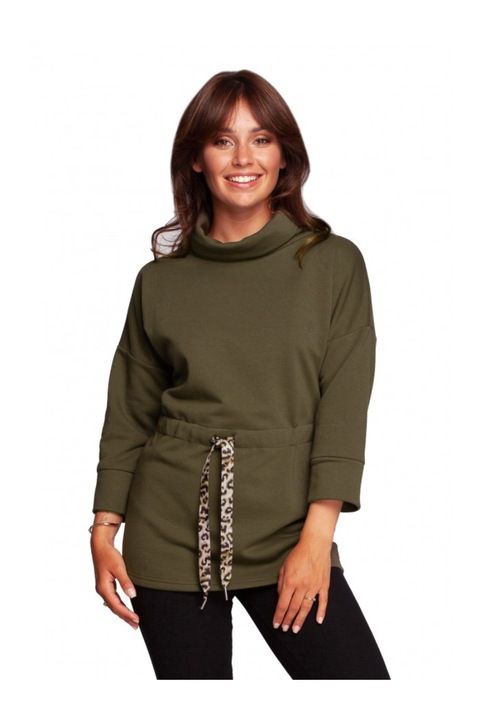 Női pulóver, pamut/poliészter, zöld, Zöld