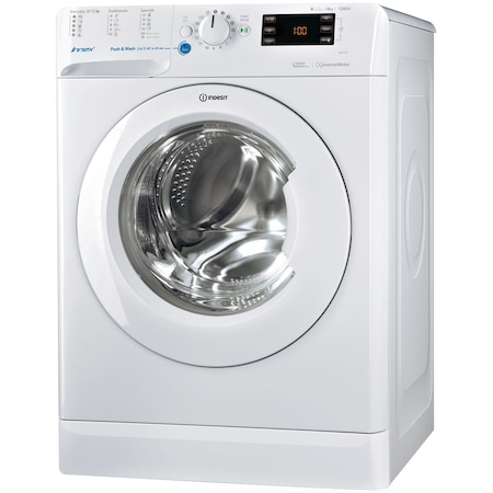 Masina de spalat rufe Indesit BWE 81284X W EU, 8 kg, 1200 rpm, Clasa A+++, Alb
