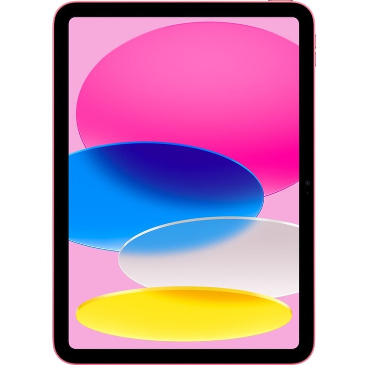 Таблет Apple iPad 10th Gen, Pink с процесор 2x Firestorm (3.0 GHz) + 4x Icestorm (1.8 GHz), 10.9", 4 GB, 64 GB, IPadOS 16, Розов