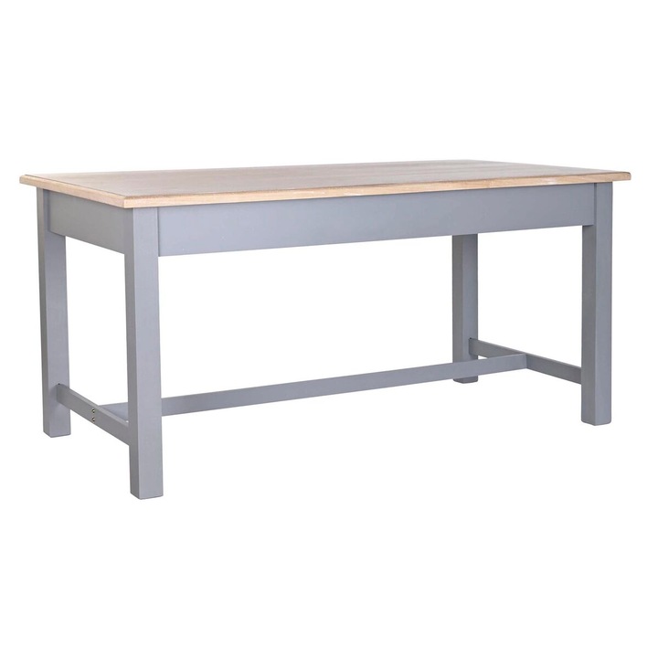 Трапезна маса DKD Home Decor, Сив, Дървен, MDF, 161.5 x 81.5 x 78 cm