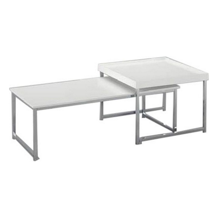 Комплект от 2 маси DKD Home Decor, Стомана, Дървен, MDF, 110 x 48 x 45 cm