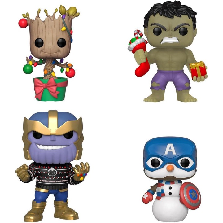 4. készlet Figurine Funko POP Marvel Holiday