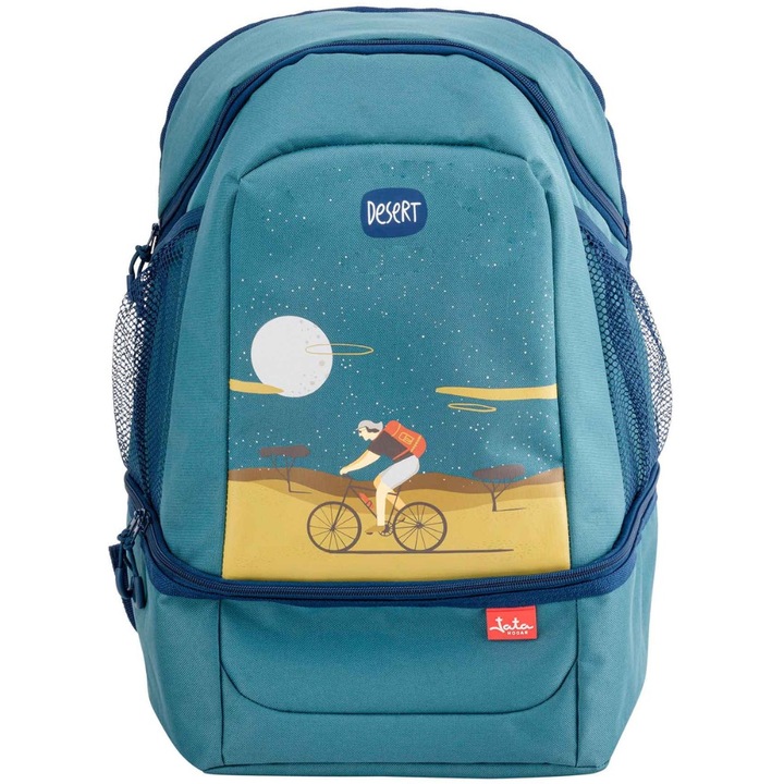 Термо раница за храна Jata HPOR7052, Капацитет: 25 л, Дръжка и презрамки за носене, Тюркоаз