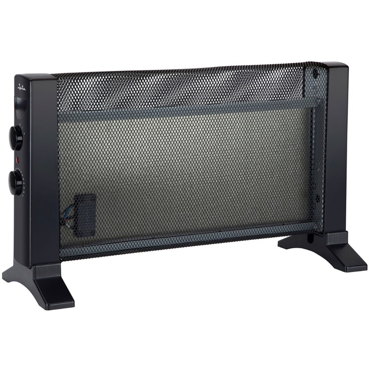 Radiator electric Jata JCRM2206, termostat ajustabil, 2 trepte putere, max 600W, 53x20x31.5cm, negru