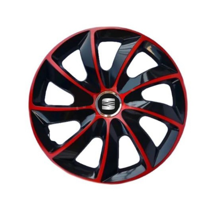 Set 4 capace roti Extra Stig Red R17 pentru gama auto Seat