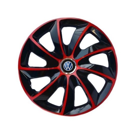 Set 4 capace roti Extra Stig Red R15 pentru gama auto Volkswagen - eMAG.ro