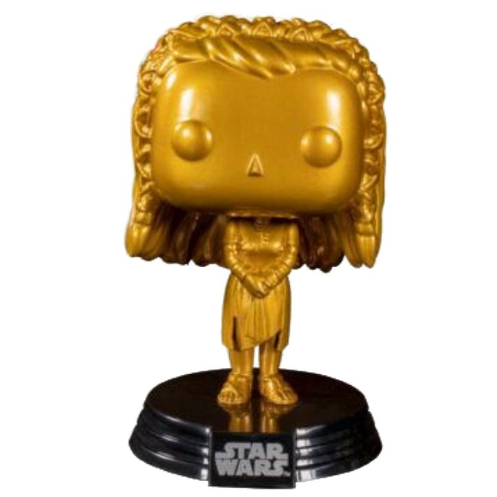 Фигурка Funko POP, принцеса Лея от Междузвездни войни, винил, 3 години+, 10 см, златно/черно