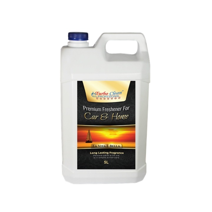 Odorizant camera si textile Turbo Clean Premium 5L La Vita E Bella pe baza de alcool