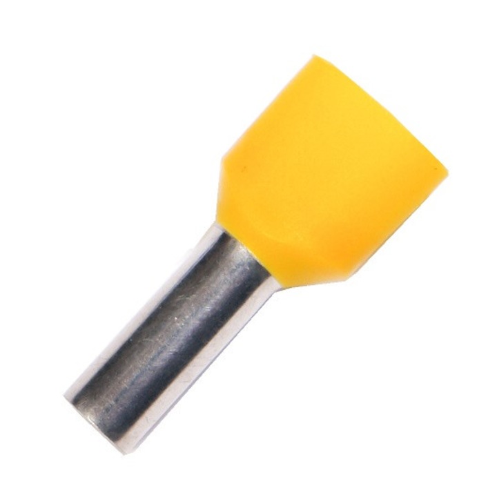 Pini terminali cu izolatie dubla TV 2x6/14 100 buc ERKO