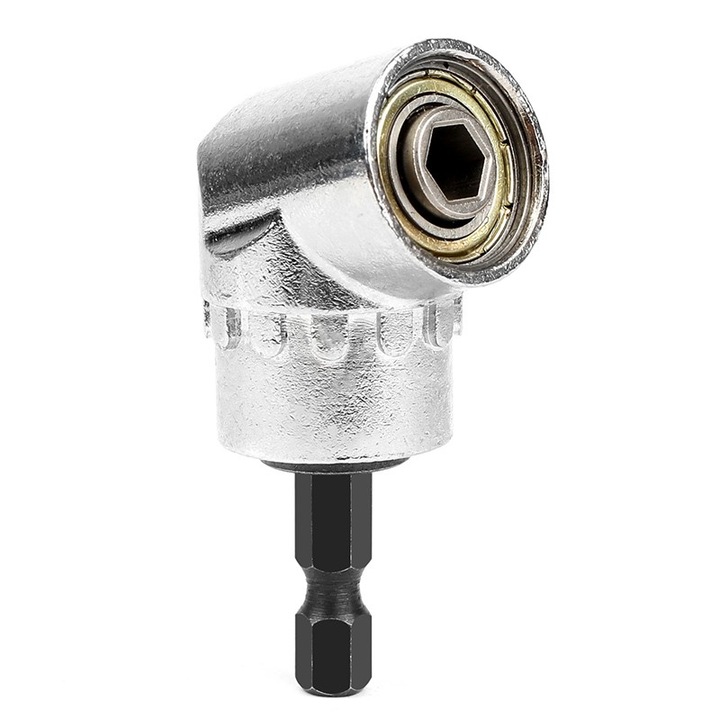 Adaptor unghiular pentru bormasina, PROCART, cap inclinat, unghi 105 grade, tija hexagonala