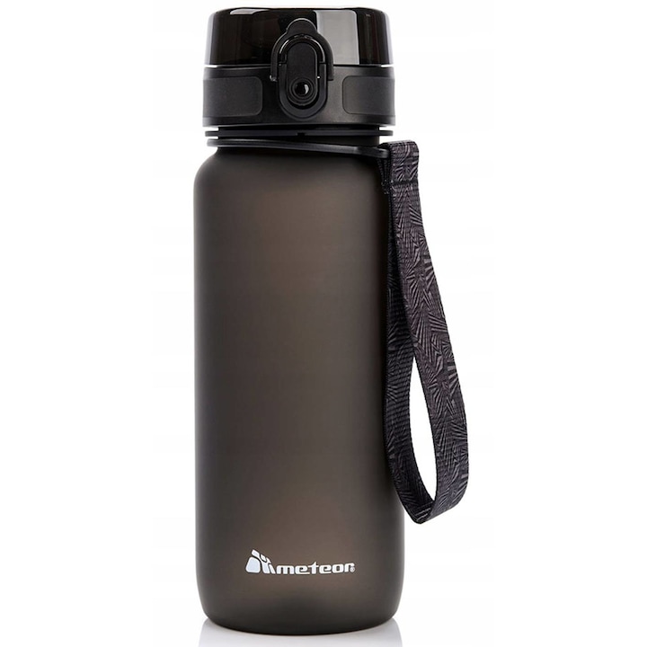 Kulacs, Meteor, 74584, Tritan, Szűrők, 650 ml, Fekete