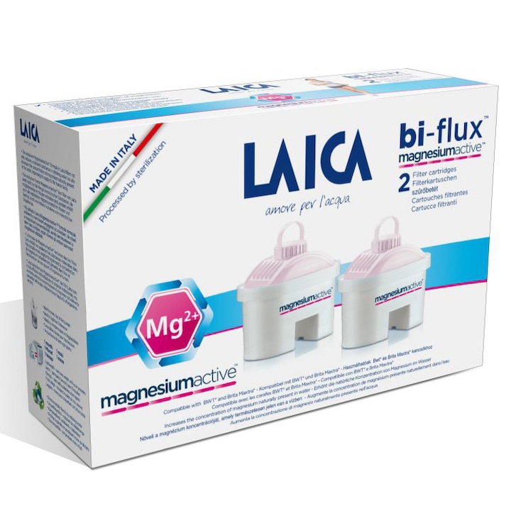 Laica Bi-Flux Magnézium Active vízszűrőbetét, 2 db