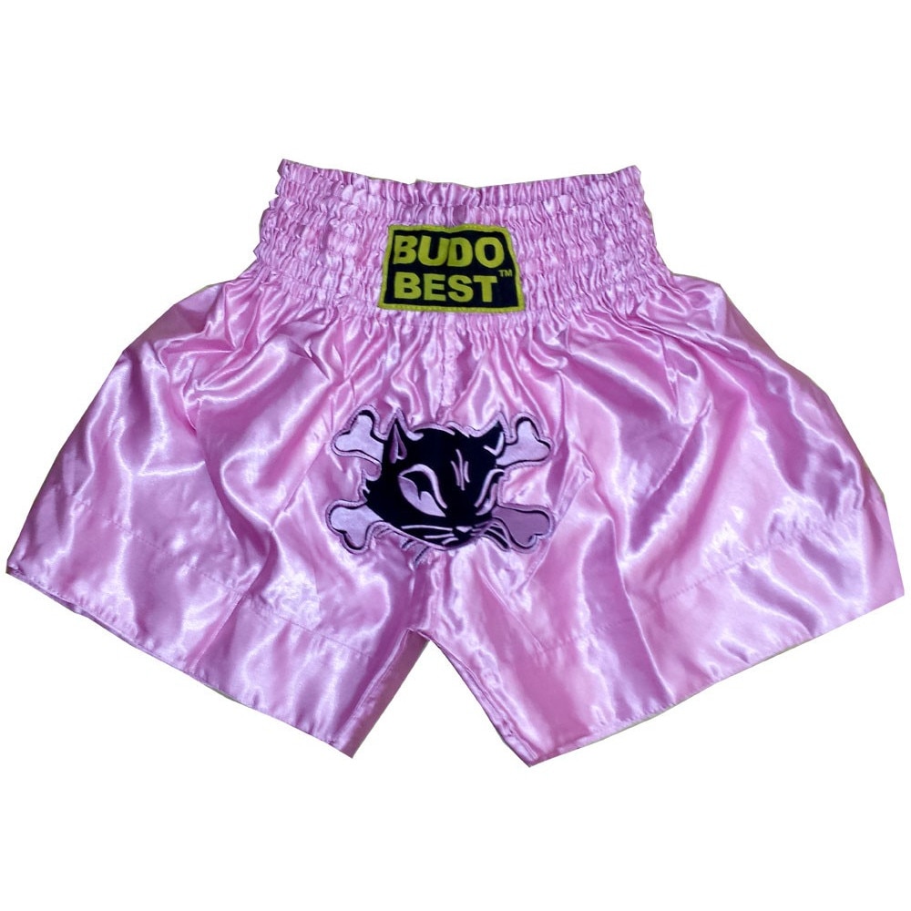 Short MuayThai model S-8, Roz/negru